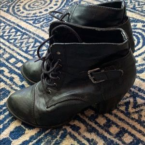 Black Ankle Boot Heels